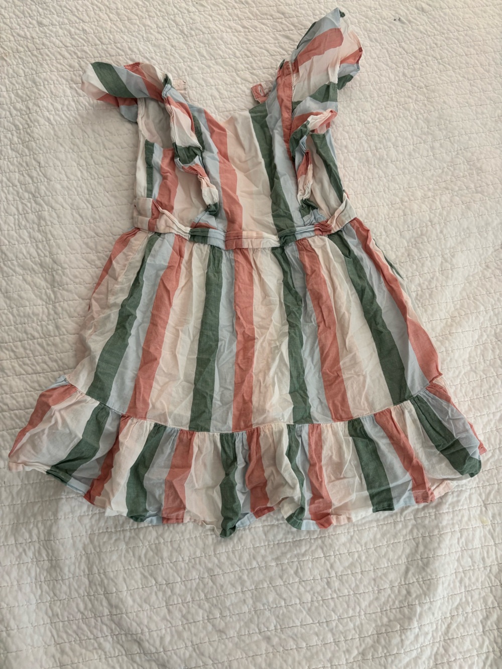 Janie and Jack Pink and White Striped Dress
